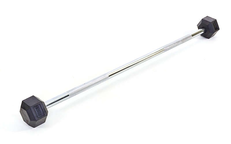 

Штанга Rubber Hexagon Barbell TA-6230-20 20 кг, Серебристый