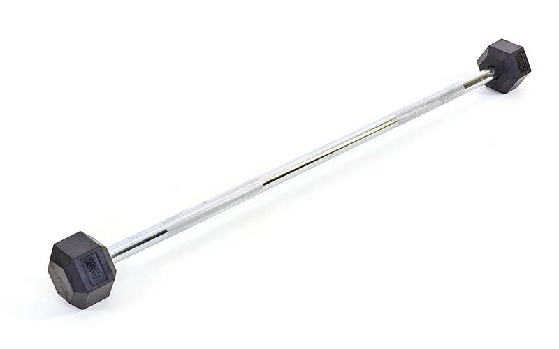 

Штанга Rubber Hexagon Barbell TA-6230-25 25 кг, Серебристый