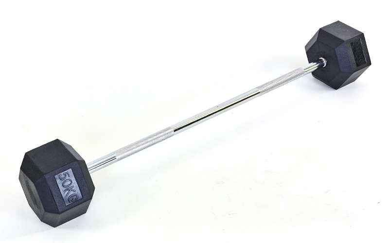 

Штанга Rubber Hexagon Barbell TA-6230-50 50 кг, Серебристый