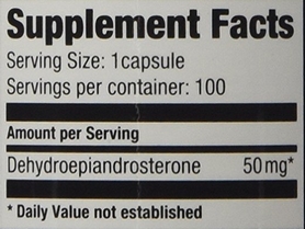 Спеціальні препарати Ultimate Nutrition Dhea Dehydroepiandrosterone 50 мг 100 капс. - Фото №2