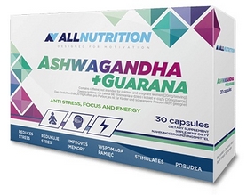 Спецпродукт AllNutrition Ashwagandha + Guarana (30 капсул)