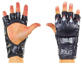 Перчатки для смешанных единоборств MMA Everlast BO-3207-BK черные