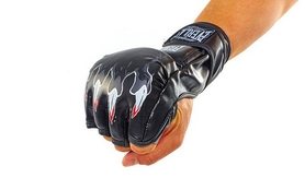 Перчатки для смешанных единоборств MMA Everlast BO-3207-BK черные - Фото №2