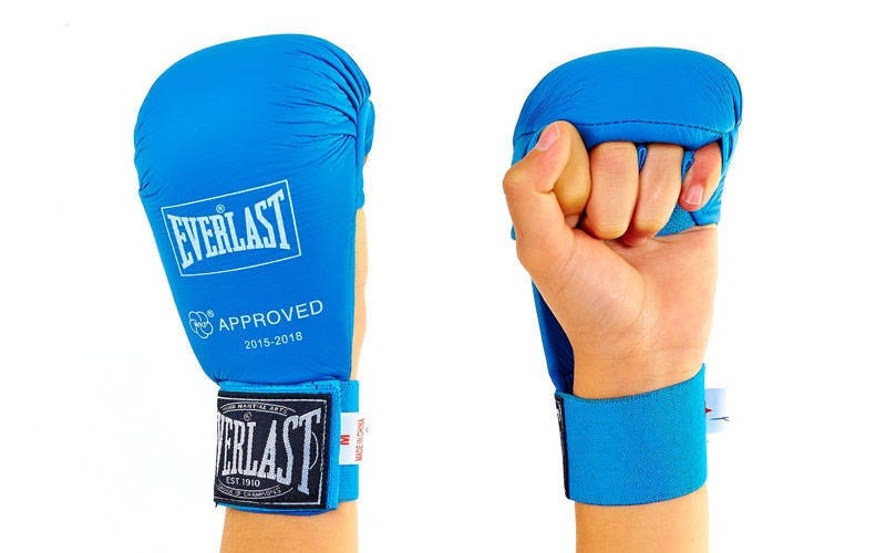 

Перчатки для каратэ Everlast BO-3956-B синие, Синий