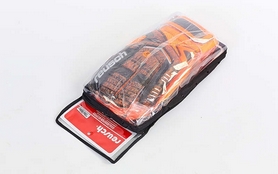 Перчатки вратарские с защитными вставками на пальцы Reusch FB-882-2 оранжевые - Фото №5