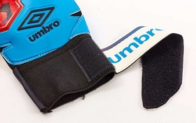 Перчатки вратарские с защитными вставками на пальцы Umbro FB-894-3 синие - Фото №3