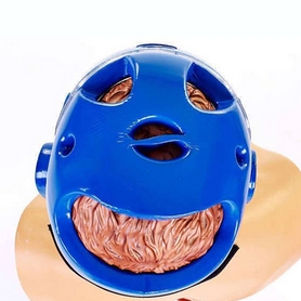 Шлем для тхэквондо с пластиковой маской Daedo BO-5490-B синий - Фото №5