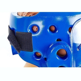 Шлем для тхэквондо с пластиковой маской Daedo BO-5490-B синий - Фото №7