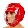 Шлем для тхэквондо с пластиковой маской Daedo BO-5490-R красный