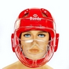 Шлем для тхэквондо с пластиковой маской Daedo BO-5490-R красный - Фото №2