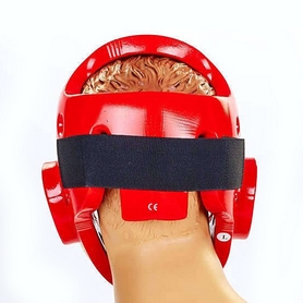Шлем для тхэквондо с пластиковой маской Daedo BO-5490-R красный - Фото №4
