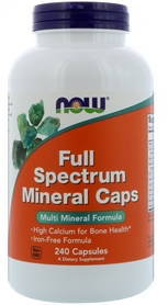 Витамины Now Full Spectrum Mineral Caps, 240 капсул