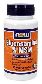Спецпрепаратом Now Glucosamine & MSM (60 капсул)