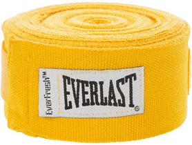 Бинт боксерский Everlast желтый, 4.55 м - Фото №2