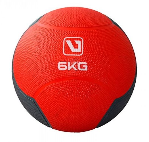 

Мяч медицинский (медбол) LiveUp Medicine Ball LS3006F-6 красный, 6 кг