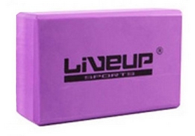 Блок для йоги LiveUp EVA Brick LS3233A-p фиолетовый