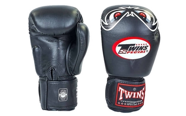 Перчатки боксерские Twins FBGV-25-BK черные