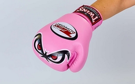 Перчатки боксерские Twins FBGV-25-PN розовые - Фото №3