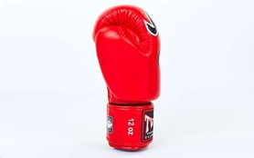 Перчатки боксерские Twins FBGV-25-RD красные - Фото №2