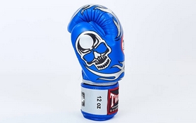 Перчатки боксерские Twins FBGV-31S-BU синие - Фото №2