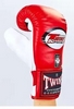 Перчатки снарядные кожаные Twins TBGL-6F-RD бело-красные - Фото №2