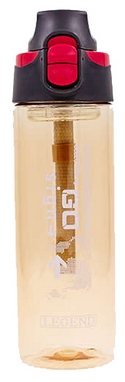 Распродажа*! Бутылка для воды спортивная Tritan FI-6435-4 600 мл коричневая