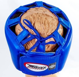 Шлем боксерский с бампером Twins HGL-BU синий - Фото №5
