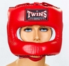 Розпродаж *! Шолом боксерський з бампером Twins HGL-9-RD червоний - XL - Фото №3