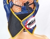 Шлем боксерский с полной защитой кожаный  Twins FHG-TW4GD-BU сине-желтый - Фото №5