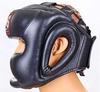 Шлем боксерский кожаный Twins HGL-3-BK черный - Фото №3