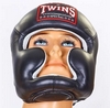 Шлем боксерский кожаный Twins HGL-3-BK черный - Фото №4