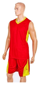 Форма баскетбольная мужская Star LD-8093-2 красная - Фото №2