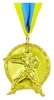 Медаль спортивная Grante "Карате"  C-4338-1 золото