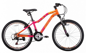 Велосипед гірський підлітковий Winner Betty 2018 - 24 ", рама - 13", малиново-помаранчевий (win18-082)