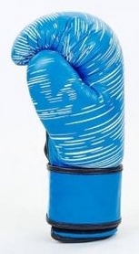 Перчатки боксерские кожаные Venum, синие - Фото №2