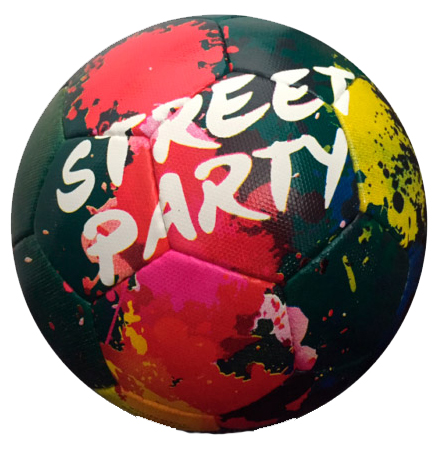 

Мяч футбольный Alvic Street Party №  черно-красный Al-Wi-SP-BR