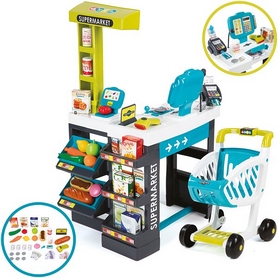 Супермаркет интерактивный с тележкой, продуктами и аксессурами Smoby Toys - Фото №2