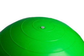 М'яч для фітнесу (фітбол) горіх з насосом 100х50 см PowerPlay 4004 зелений - Фото №3