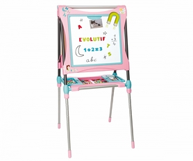 Мольберт большой двухсторонний металлический Pink Smoby Toys