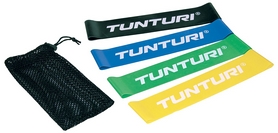 Набор эластичных мини-лент для йоги/пилатеса Tunturi Mini Resistance Band Set, 4 шт