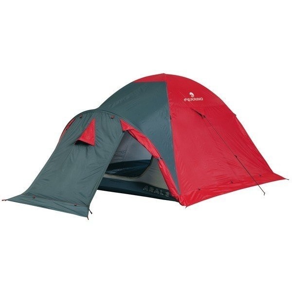 

Палатка трехместная Ferrino Aral 3 (4000) Red/Gray, Красный