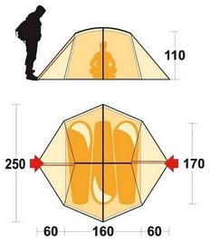 Палатка трехместная Ferrino Ardeche 3 Green - Фото №4