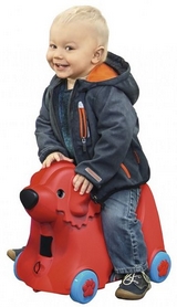 Каталка детская Big "Путешествие" с отделением для вещей, красная - Фото №5