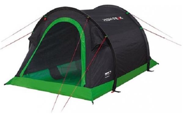 

Палатка двухместная High Peak Stella 2 (Black/Green, Черный