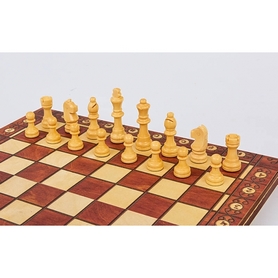 Набор настольных игр 3 в 1 деревянный с магнитом (шахматы, шашки, нарды) W7702H, 29 x 29 см - Фото №5