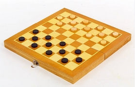 Набор настольных игр 3 в 1 деревянный с магнитом (шахматы, шашки, нарды) W3517, 35 x 35 см - Фото №11