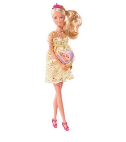 Набор кукольный Simba Toys Steffi Love "Штеффи беременна с люлькой для королевского младенца" - Фото №2