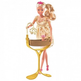 Набор кукольный Simba Toys Steffi Love "Штеффи беременна с люлькой для королевского младенца" - Фото №3