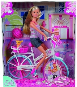 Набор кукольный Simba Toys Steffi Love "Штеффи с малышом на велосипеде" - Фото №2