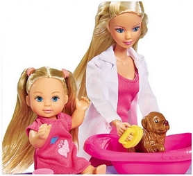 Набор кукольный Штеффи и Эви Simba Toys "Ветеринарная клиника" 573 3040 - Фото №3